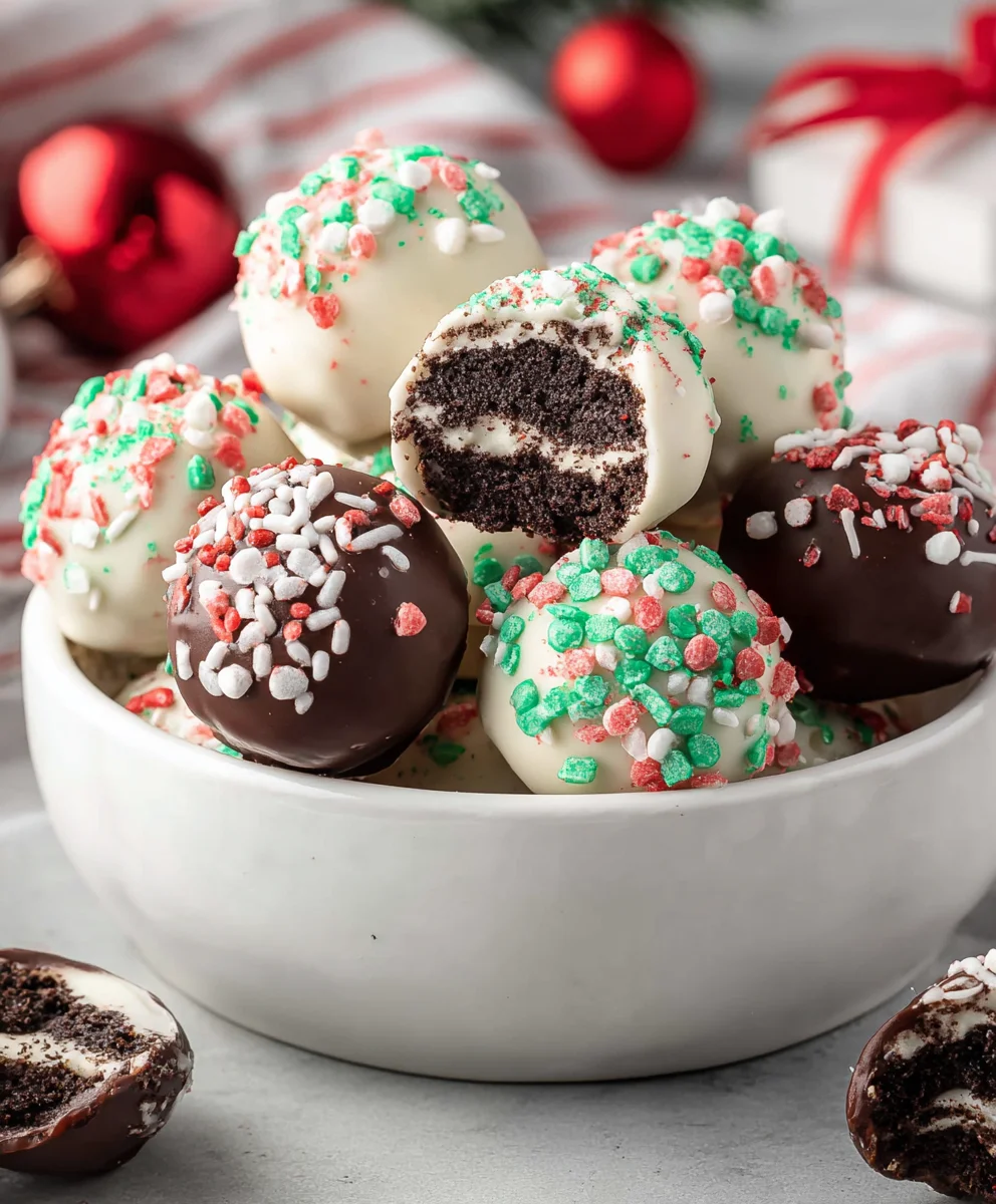 Christmas Oreo Balls - Easy Holiday Treat Recipe