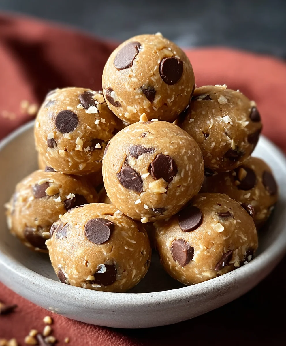 No-Bake Chickpea Cookie Bites - Easy Vegan Treat