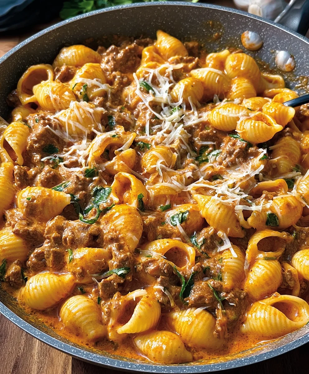 Creamy Beef and Shells Recipe - Easy Weeknight Dinner