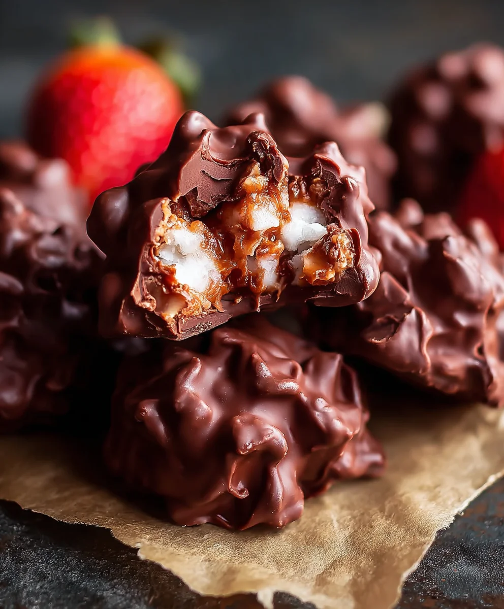 Easy Frozen Chocolate Yogurt Clusters Recipe