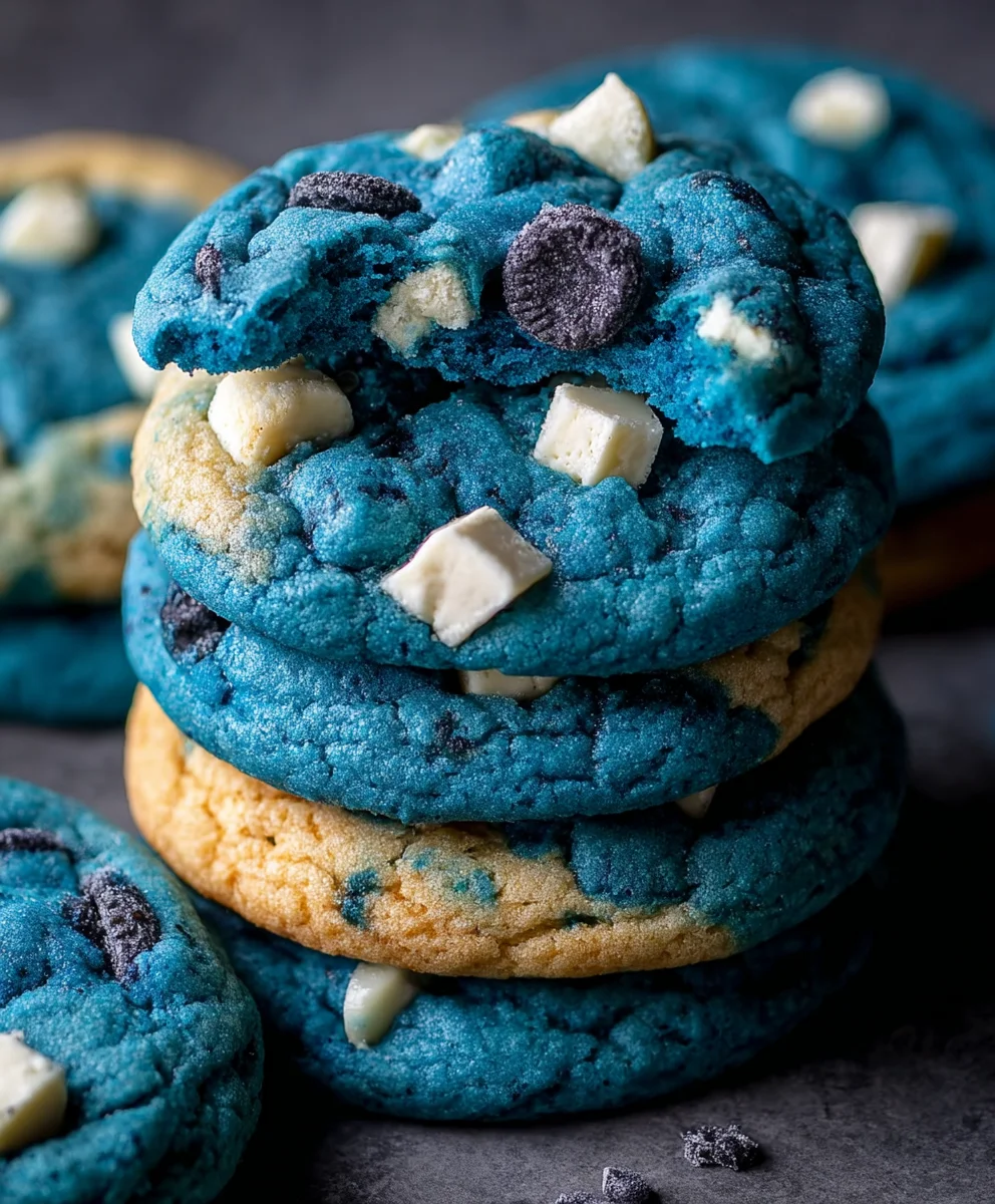 Blue Cookie Monster Cookies-Easy & Fun Recipe