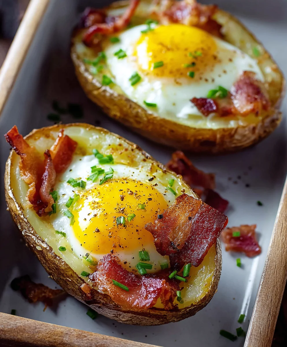 Double Baked Beef-Beef Bacon Egg Potatoes Recipe