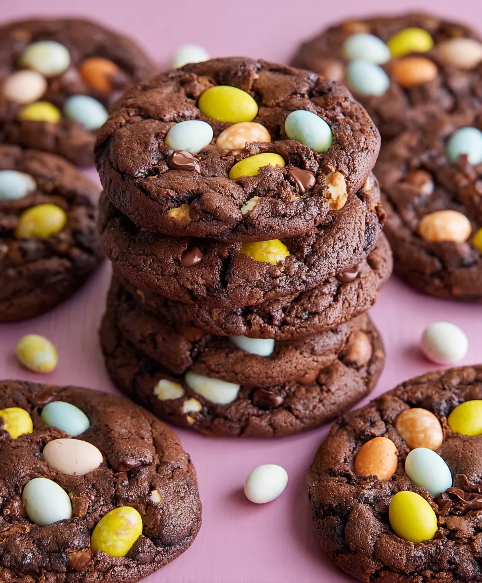 Mini Egg Brownie Cookies-Irresistible Chocolate Treat