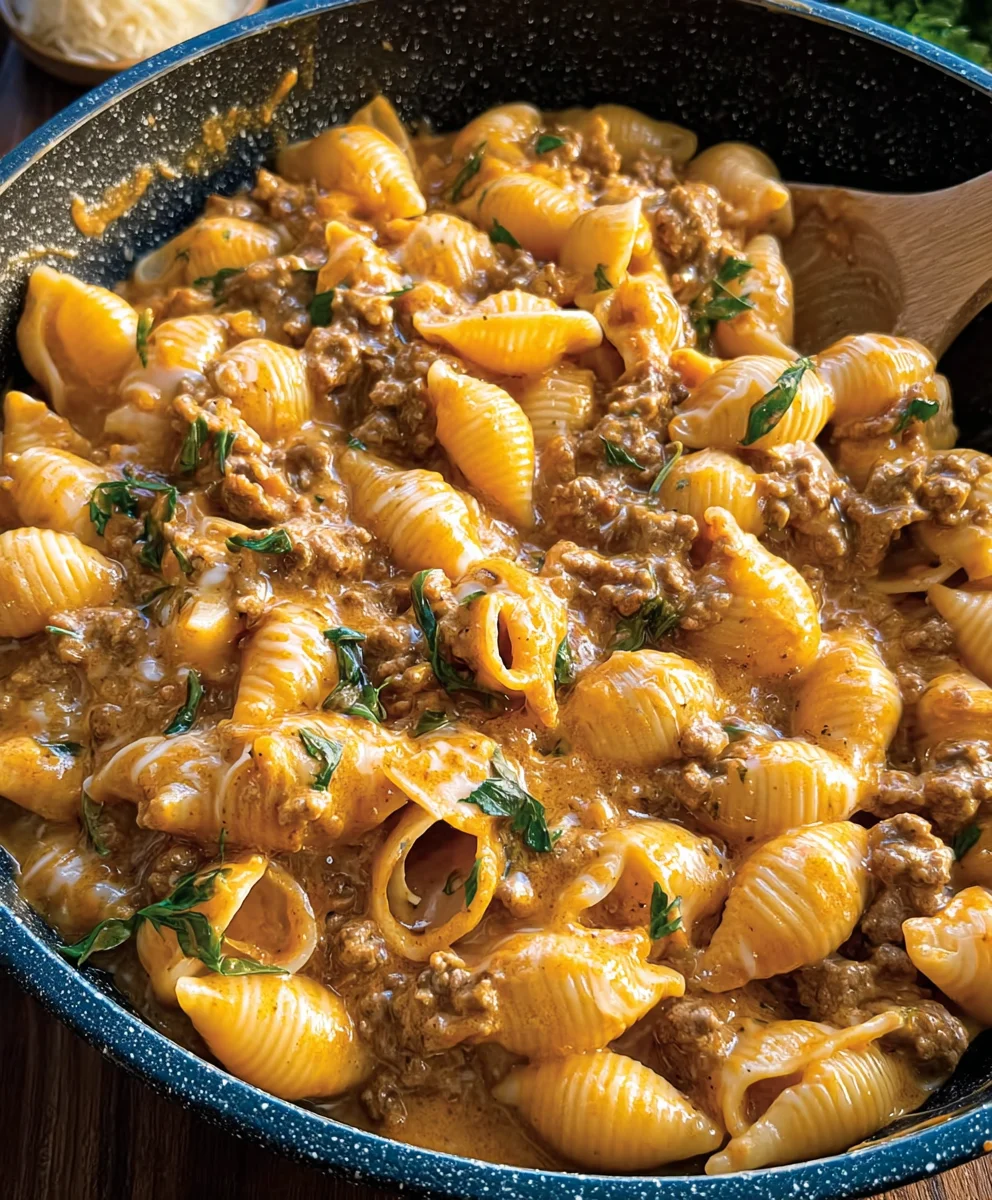 Creamy Beef and Shells Recipe - Easy Weeknight Dinner