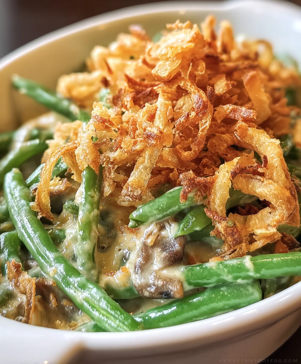 Classic Green Bean Casserole Recipe - Easy & Delicious