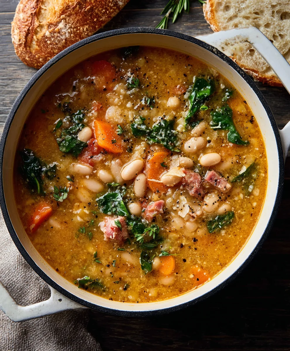 Hearty Tuscan White Bean Soup - Easy & Flavorful