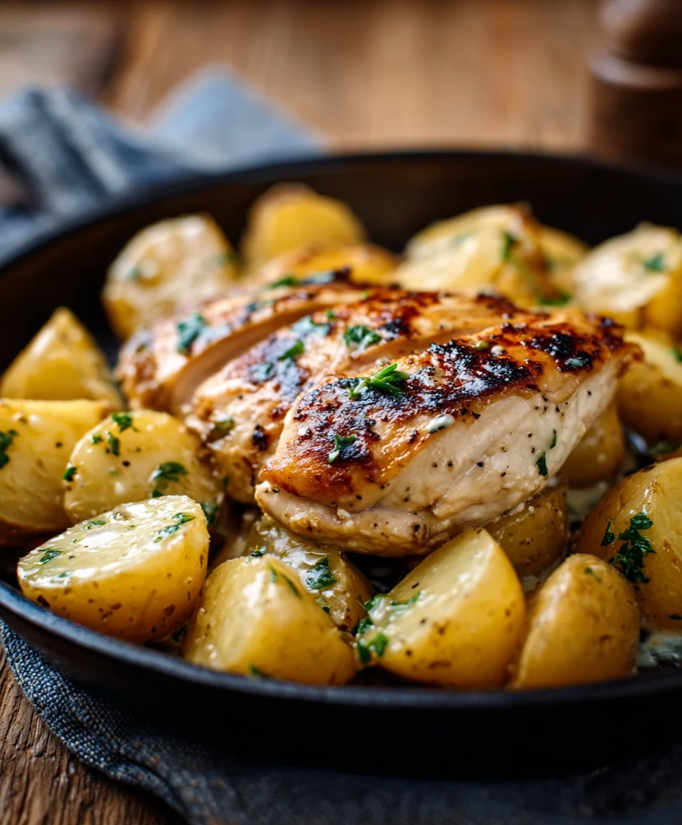 Garlic Butter Beef and Potatoes Skillet Recipe