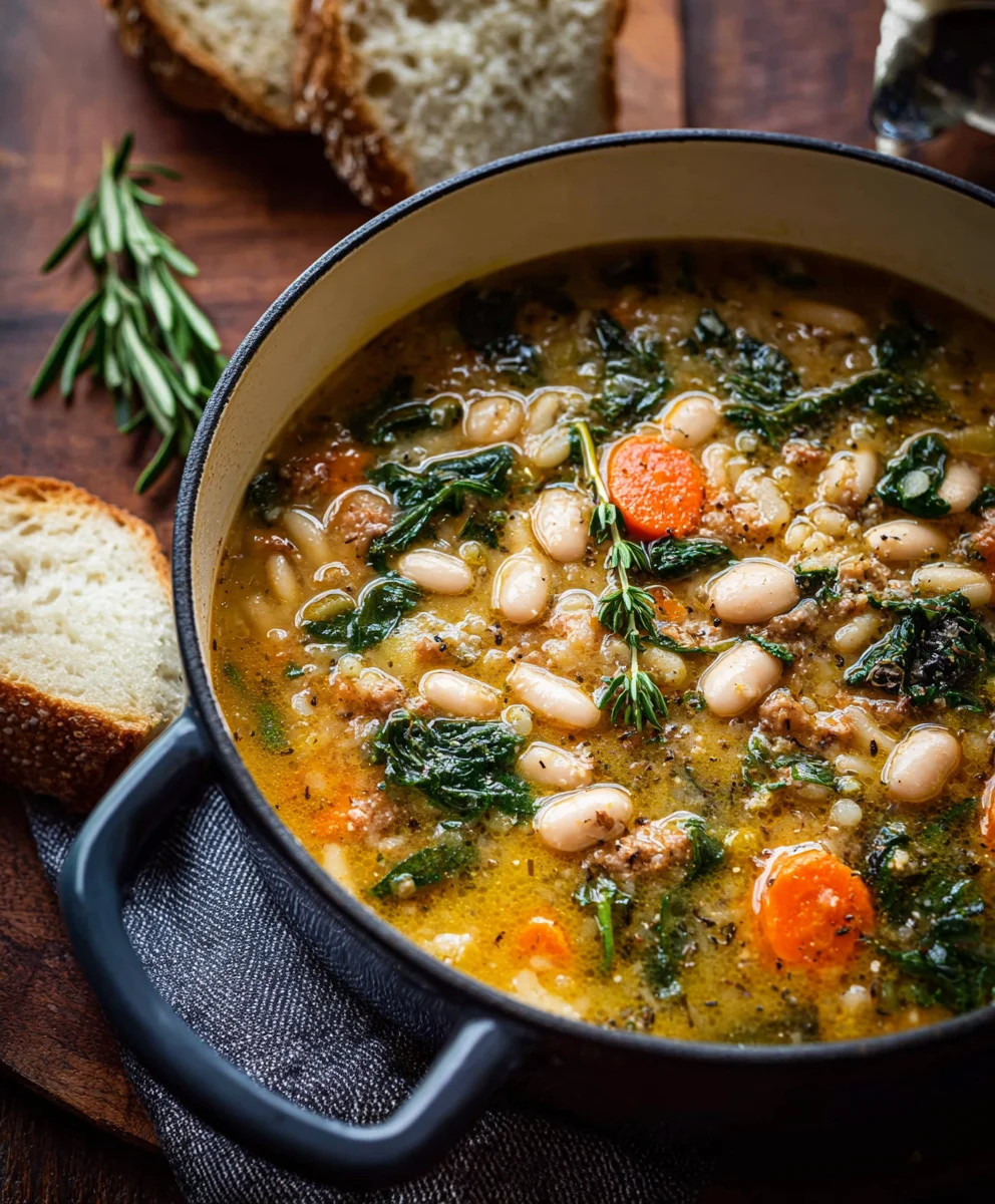 Hearty Tuscan White Bean Soup - Easy & Flavorful