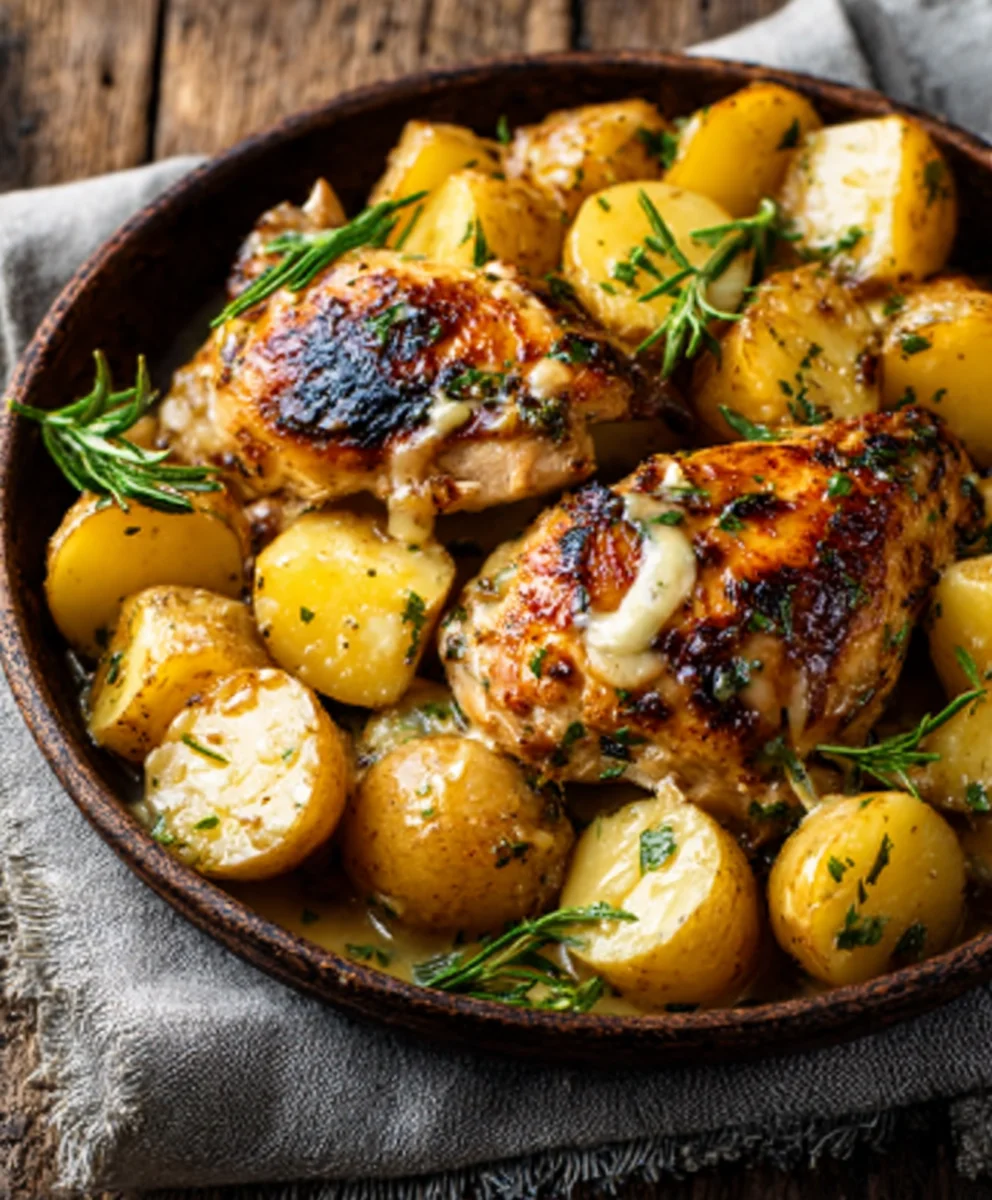 Garlic Butter Beef and Potatoes Skillet Recipe