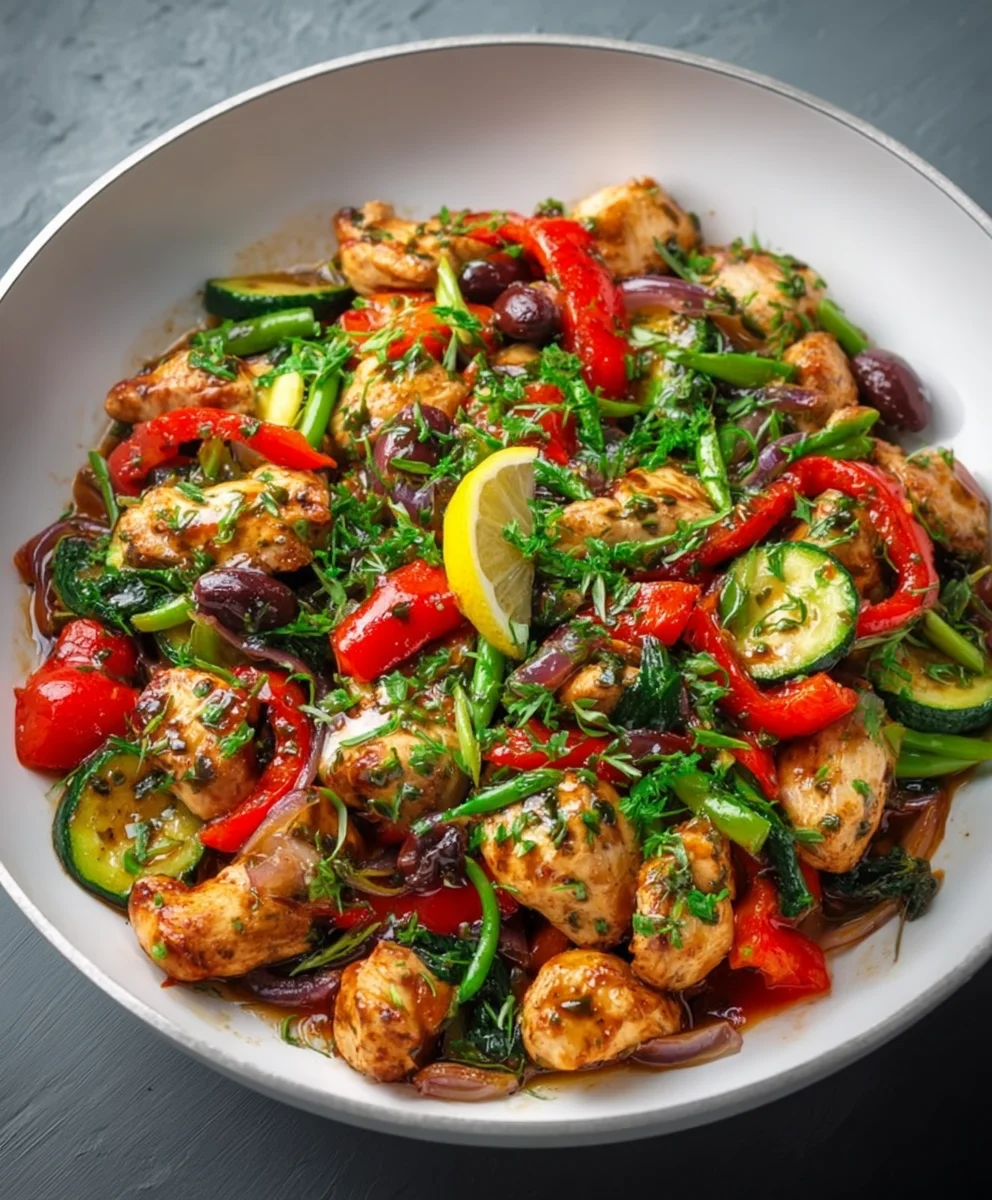 Easy Mediterranean Chicken Stir Fry - Quick & Flavorful