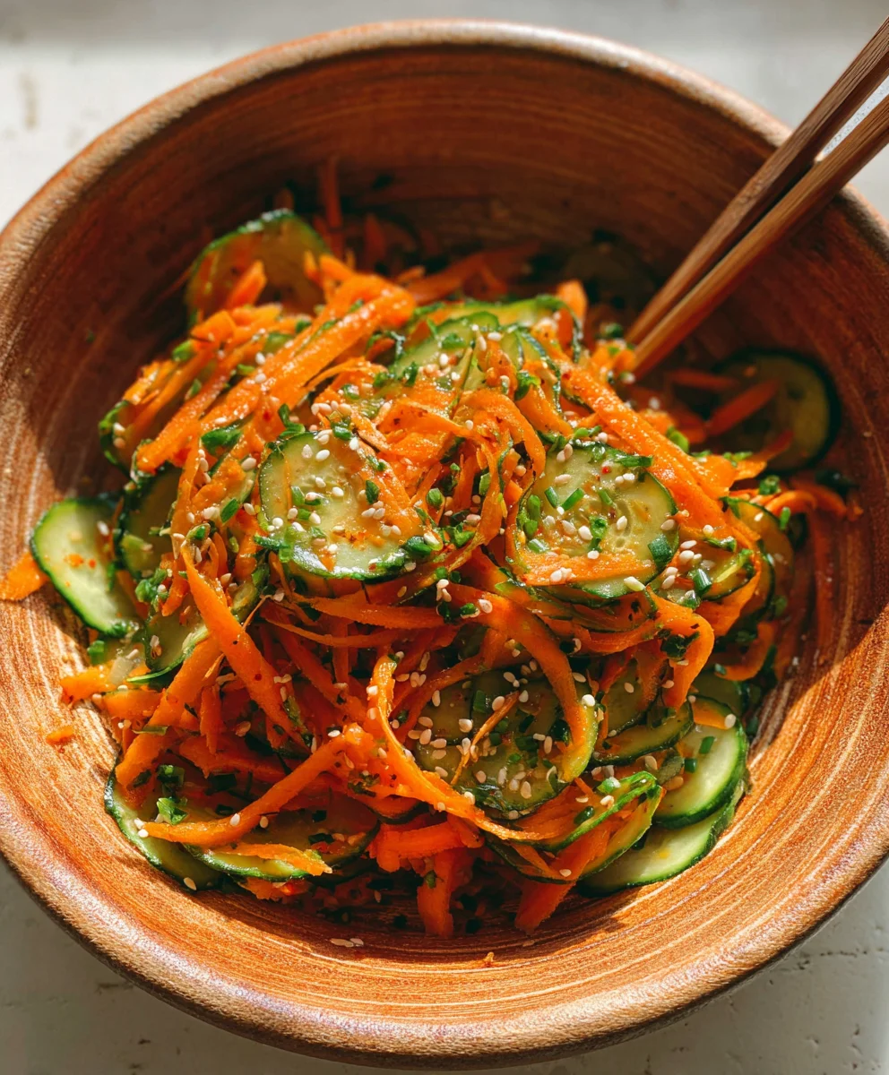 Refreshing Cucumber Carrot Salad - Easy & Delicious