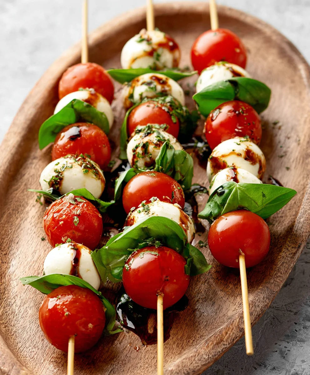 Easy Caprese Skewers - Fresh & Flavorful Appetizer