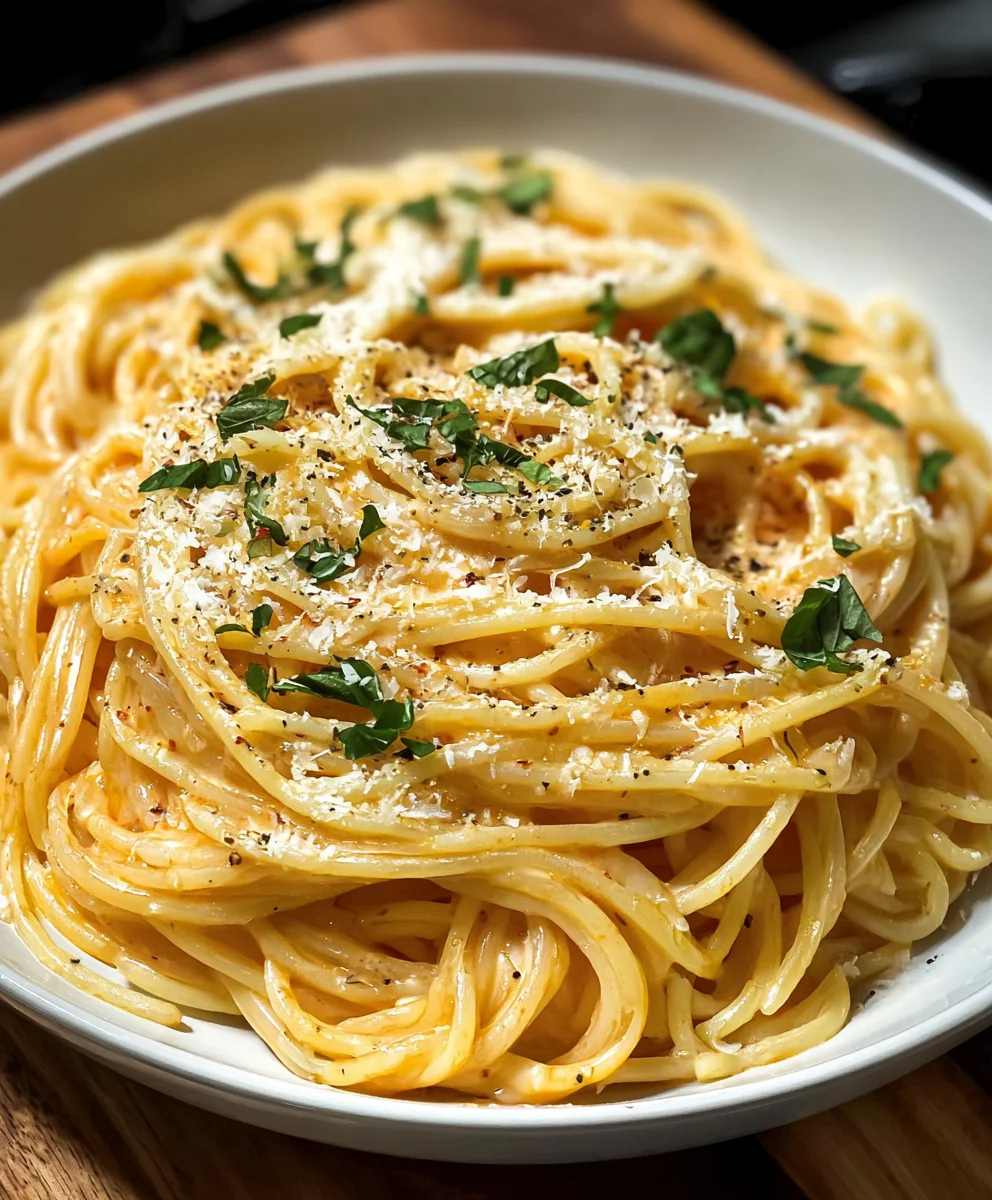 Cheesy Garlic Parmesan Spaghetti - Quick & Easy Recipe