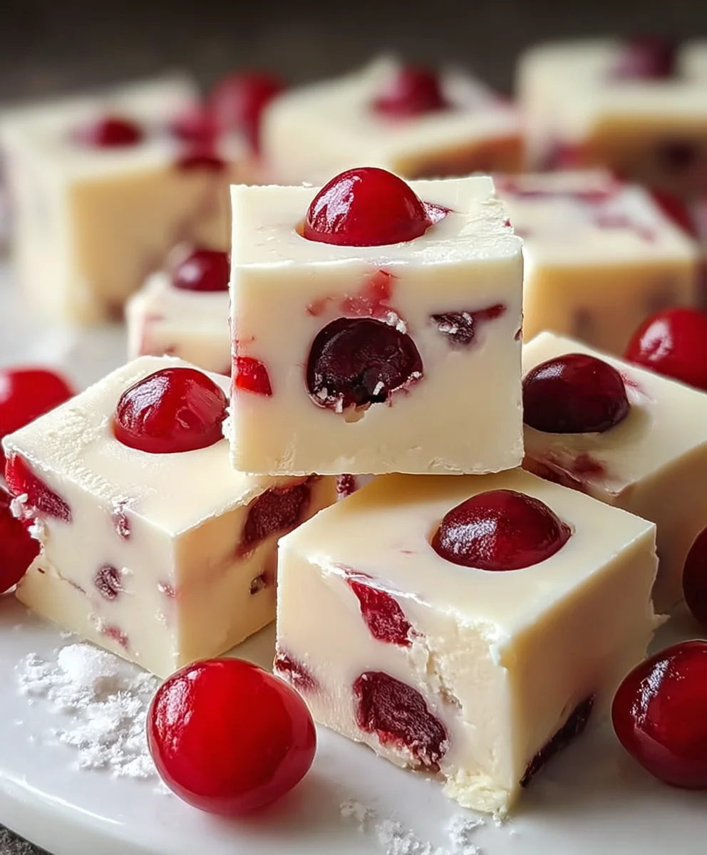 Easy Cherry White Fudge Recipe - Delicious Treat