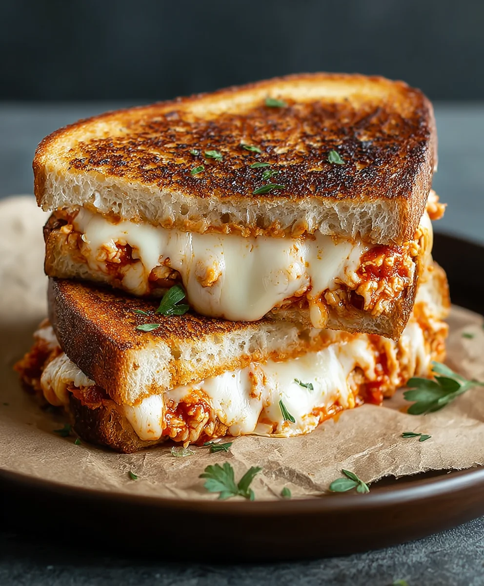 Lazy Chicken Parmesan Grilled Cheese Easy Recipe