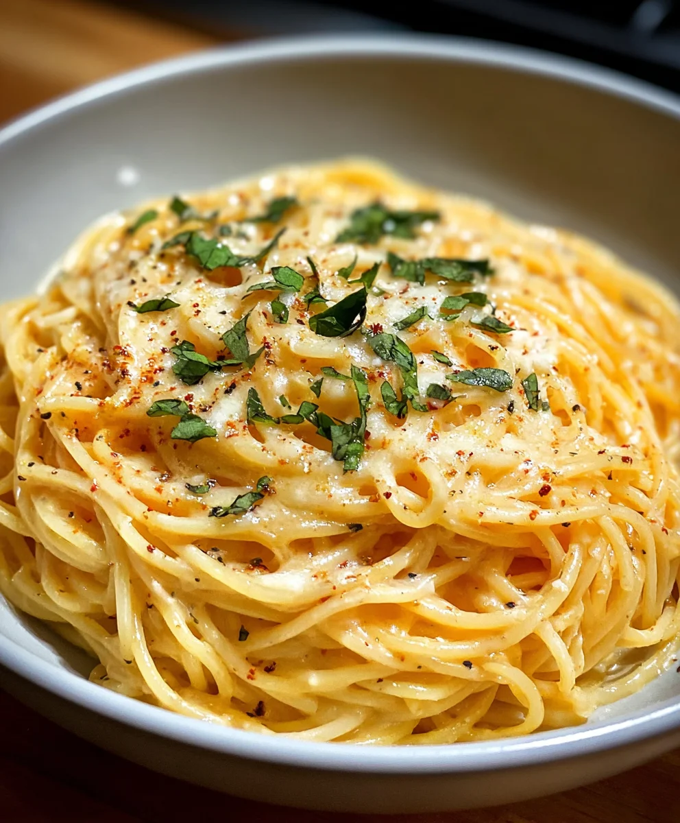 Cheesy Garlic Parmesan Spaghetti - Quick & Easy Recipe