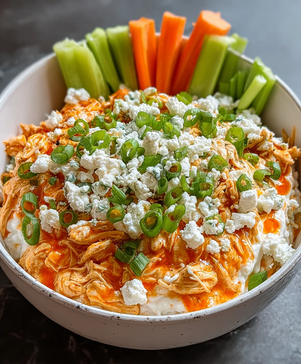 Spicy Buffalo Chicken Cottage Cheese Bowl-Easy Recipe