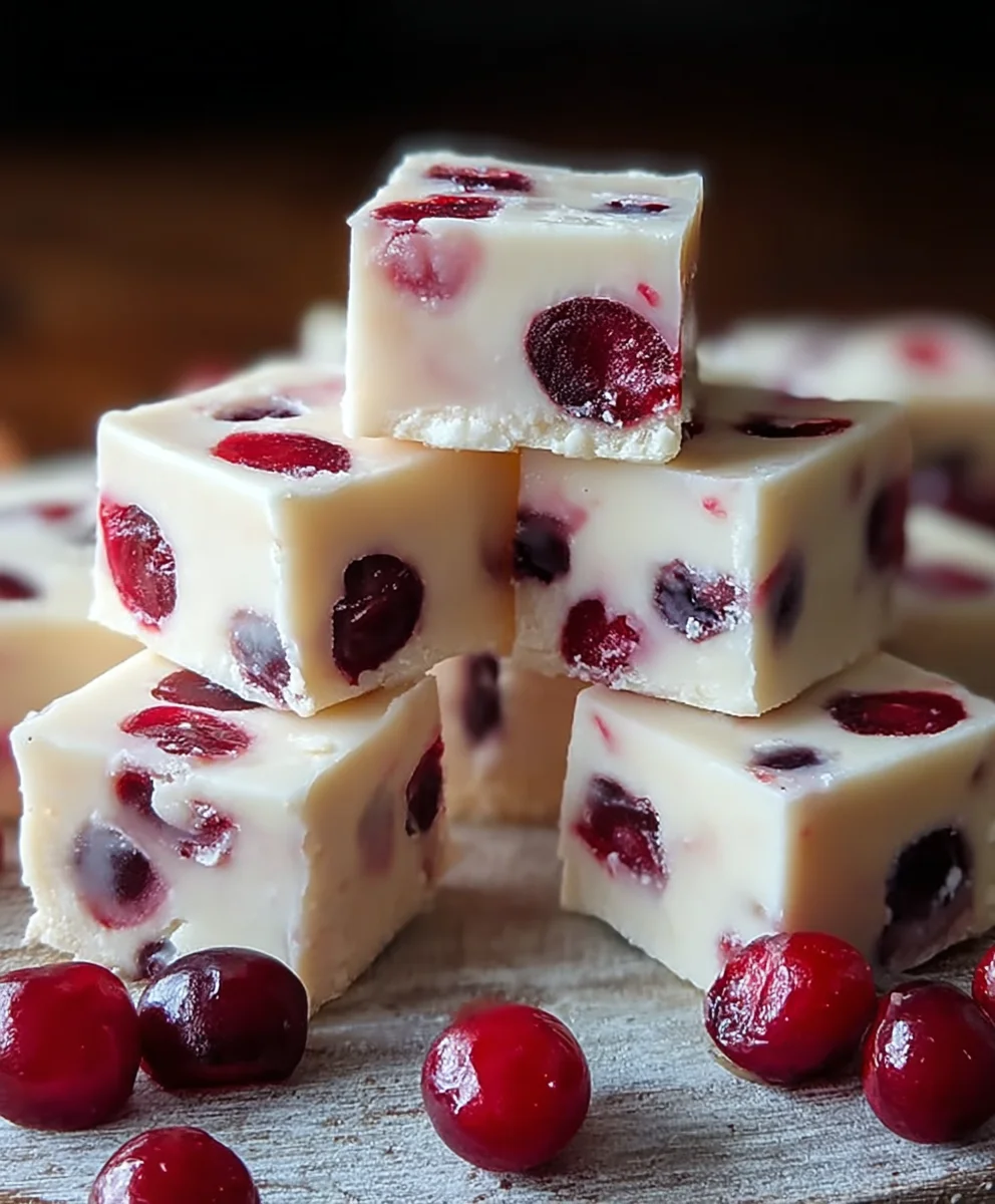 Easy Cherry White Fudge Recipe - Delicious Treat