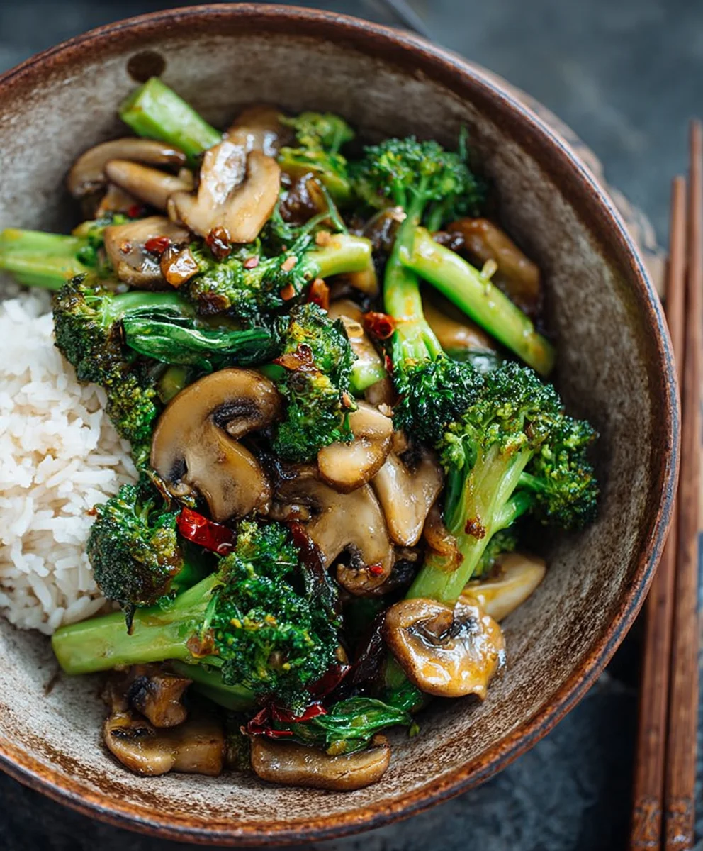 Easy Broccoli Mushroom Beef Stir Fry - Quick Meal