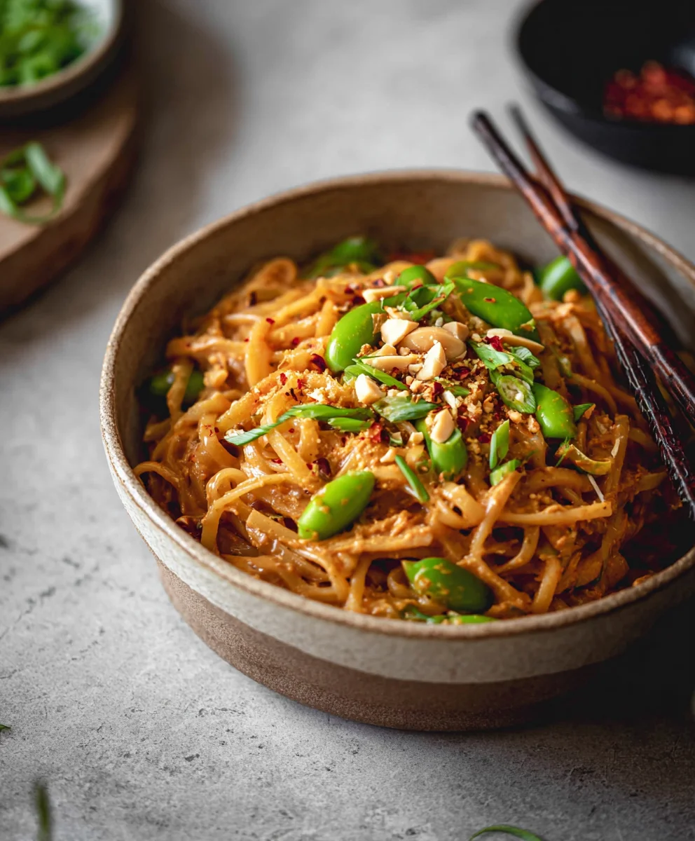 Spicy Peanut Butter Noodles- Easy & Delicious Recipe