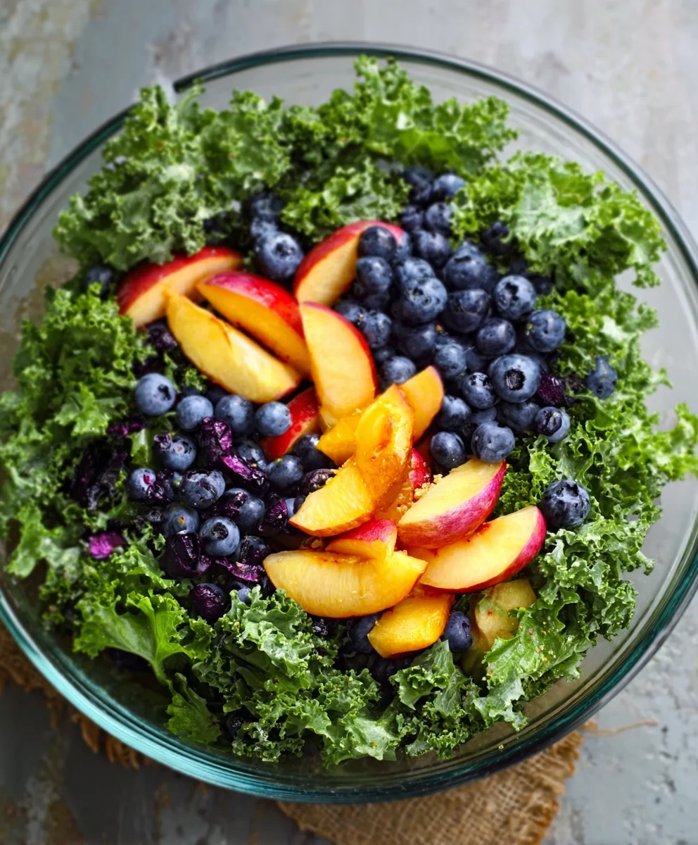 Summer Peach Blueberry Non-Non-Non-Alcoholic Alternativeic Non-Alcoholic Ale Salad