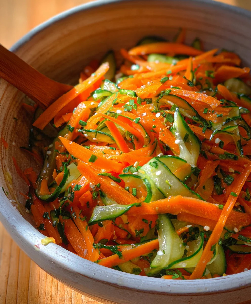 Cucumber Carrot Salad - Refreshing & Easy Recipe