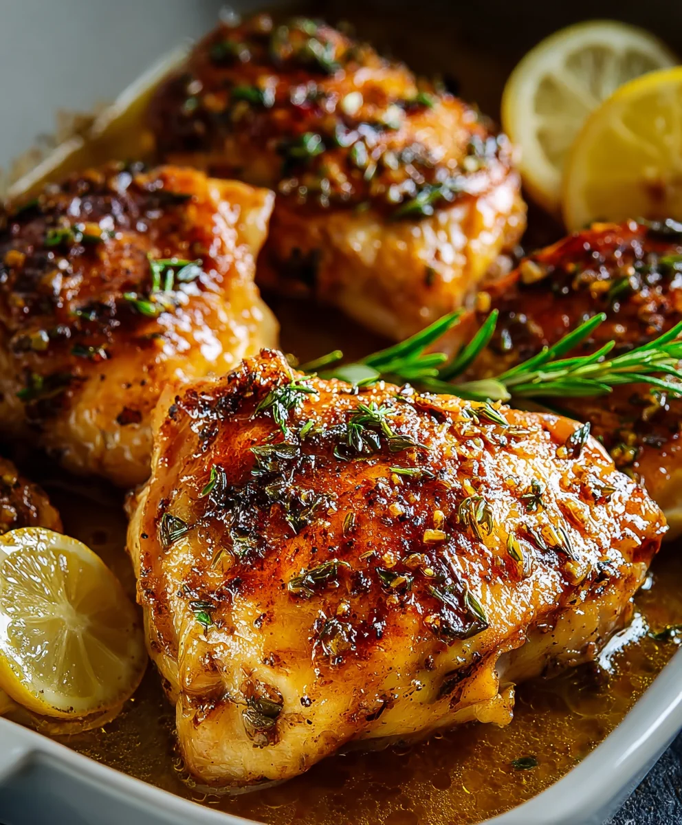 Easy Baked Lemon Butter Chicken Dinner