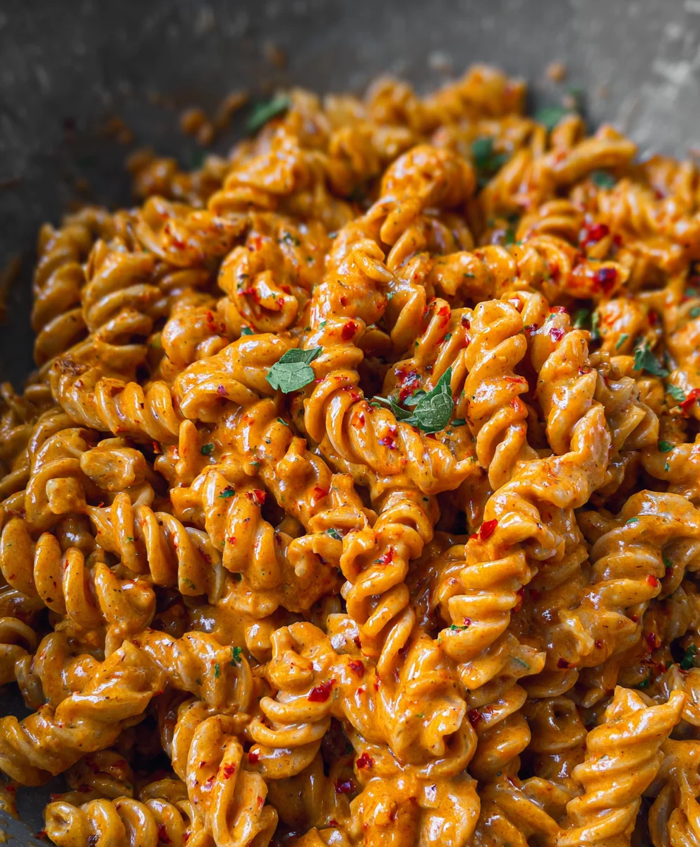 Creamy Spicy Fusilli- Vegan Delight