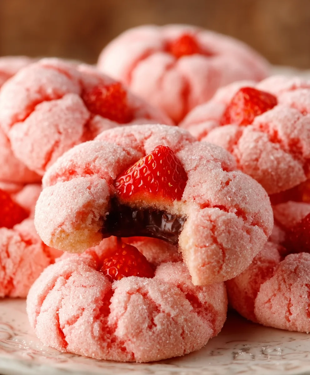 Strawberry Kiss Cookies Recipe - Easy & Delicious