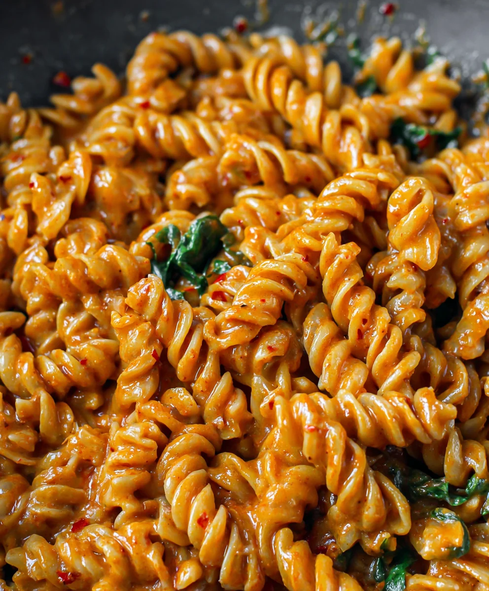 Creamy Spicy Fusilli- Vegan Delight