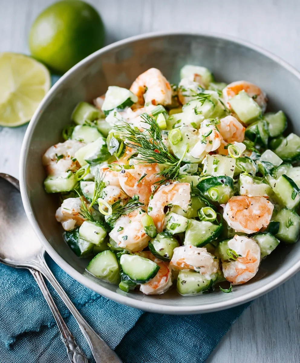 Refreshing Cucumber Shrimp Salad - Easy & Quick Recipe