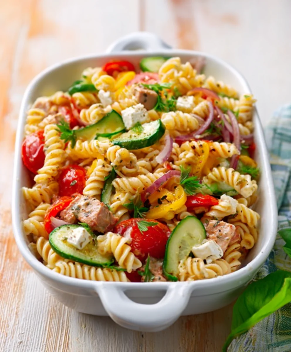 High Protein Italian Pasta Salad - Delicious & Healthy