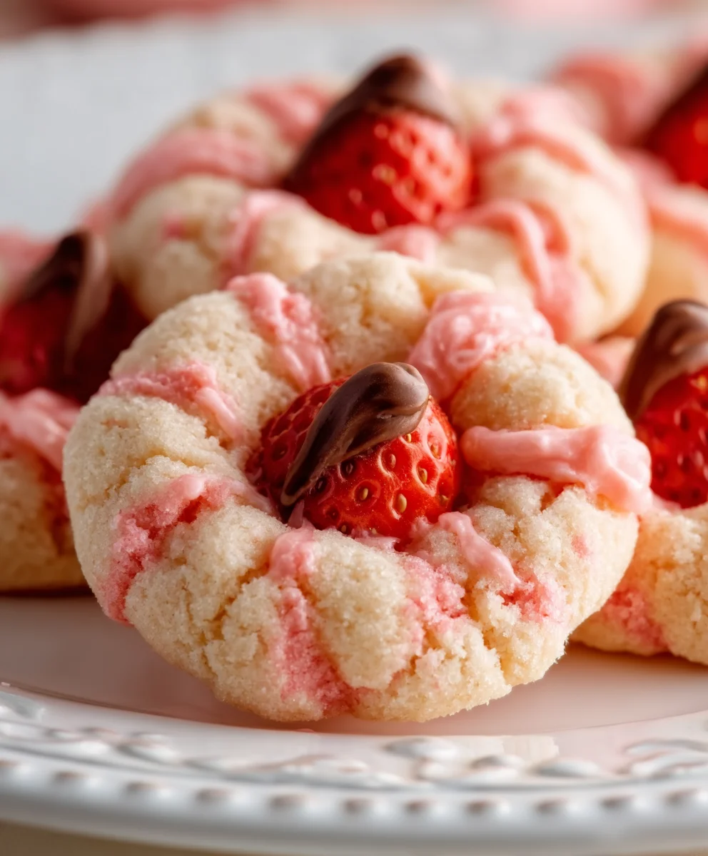 Strawberry Kiss Cookies Recipe - Easy & Delicious