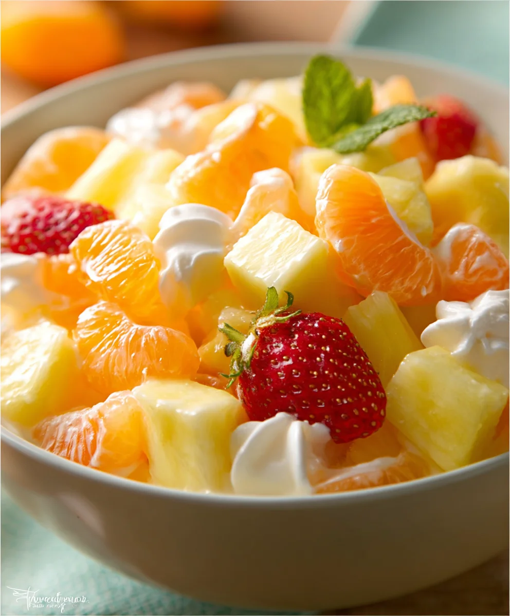 Tropical Hawaiian Fruit Salad Recipe- Refreshing & Easy