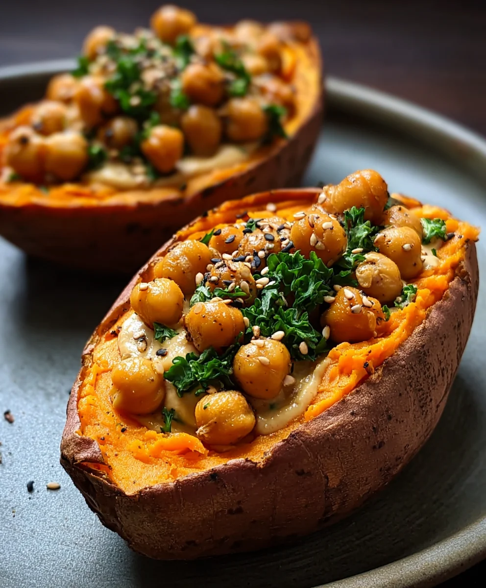 Sweet Potatoes Tahini Butter Chickpeas Recipe