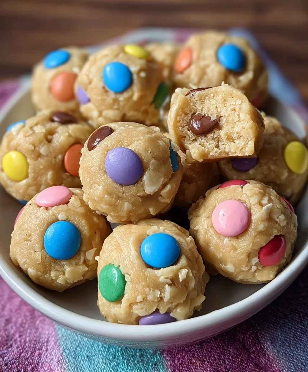 Easter Egg Cookie Dough Bites-No Bake Treat