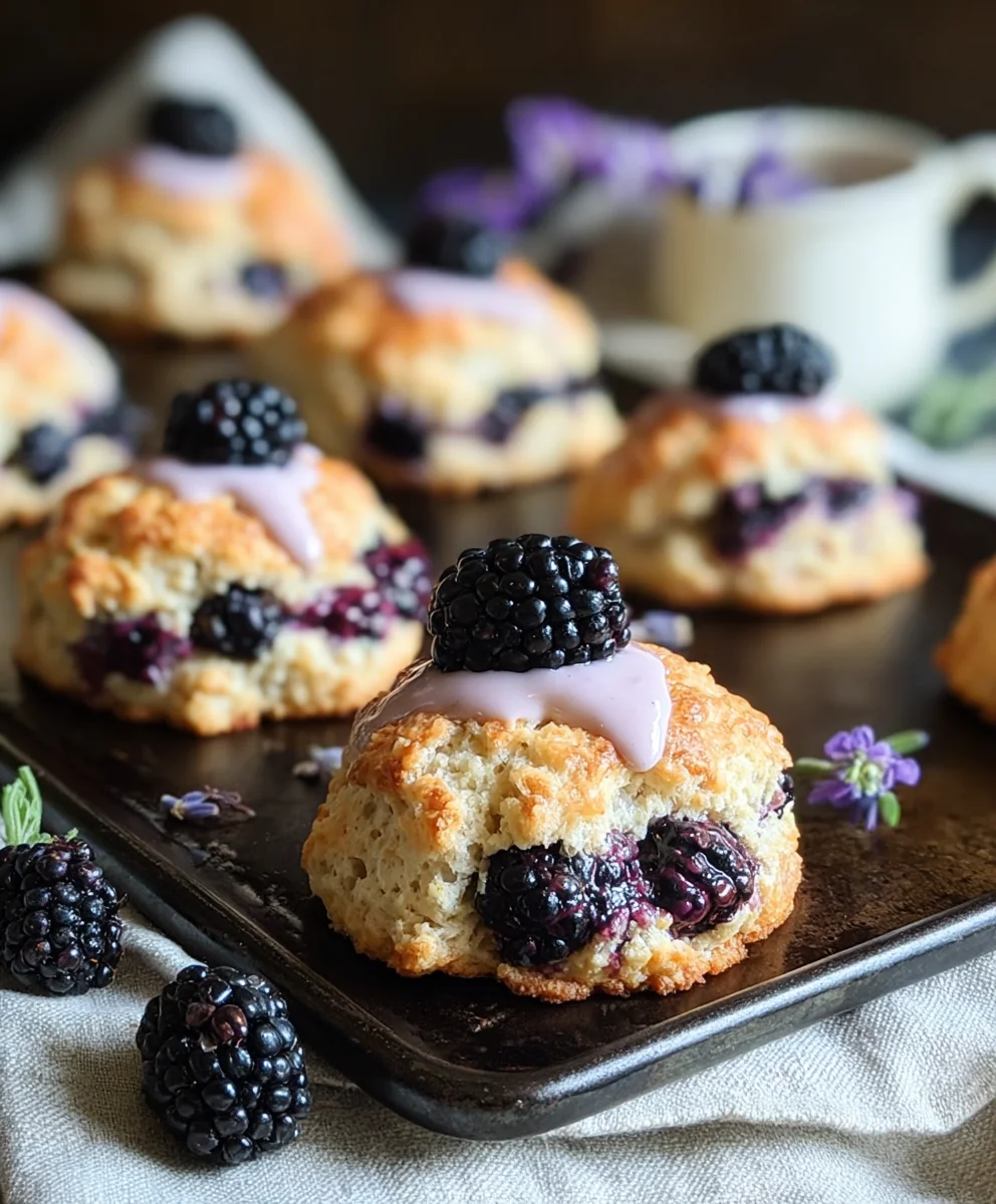 Blackberry Lavender Scones-Aromatic-Flaky-Delight