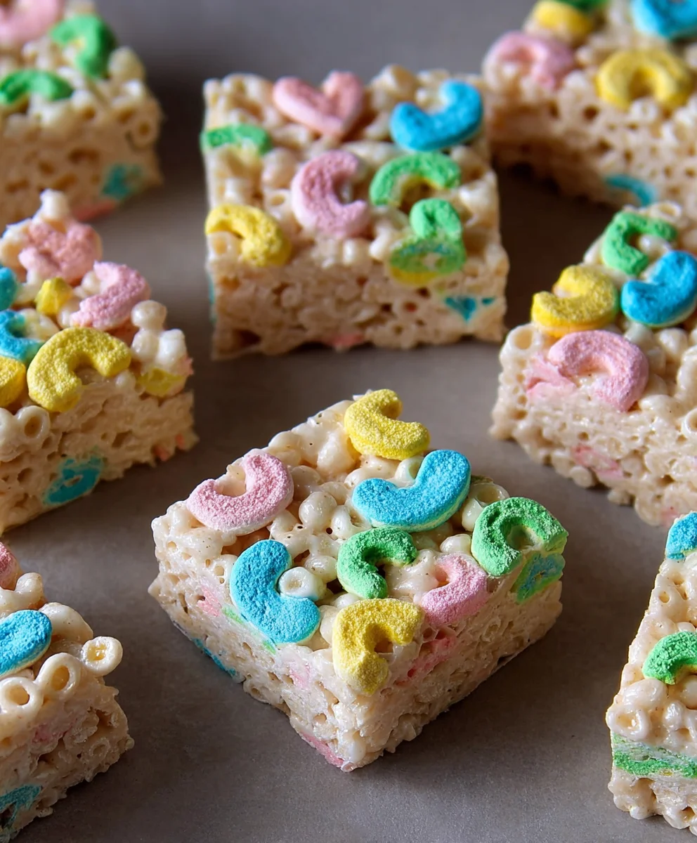 Lucky Charms Rice Krispie Treats-Magical Fun Recipe