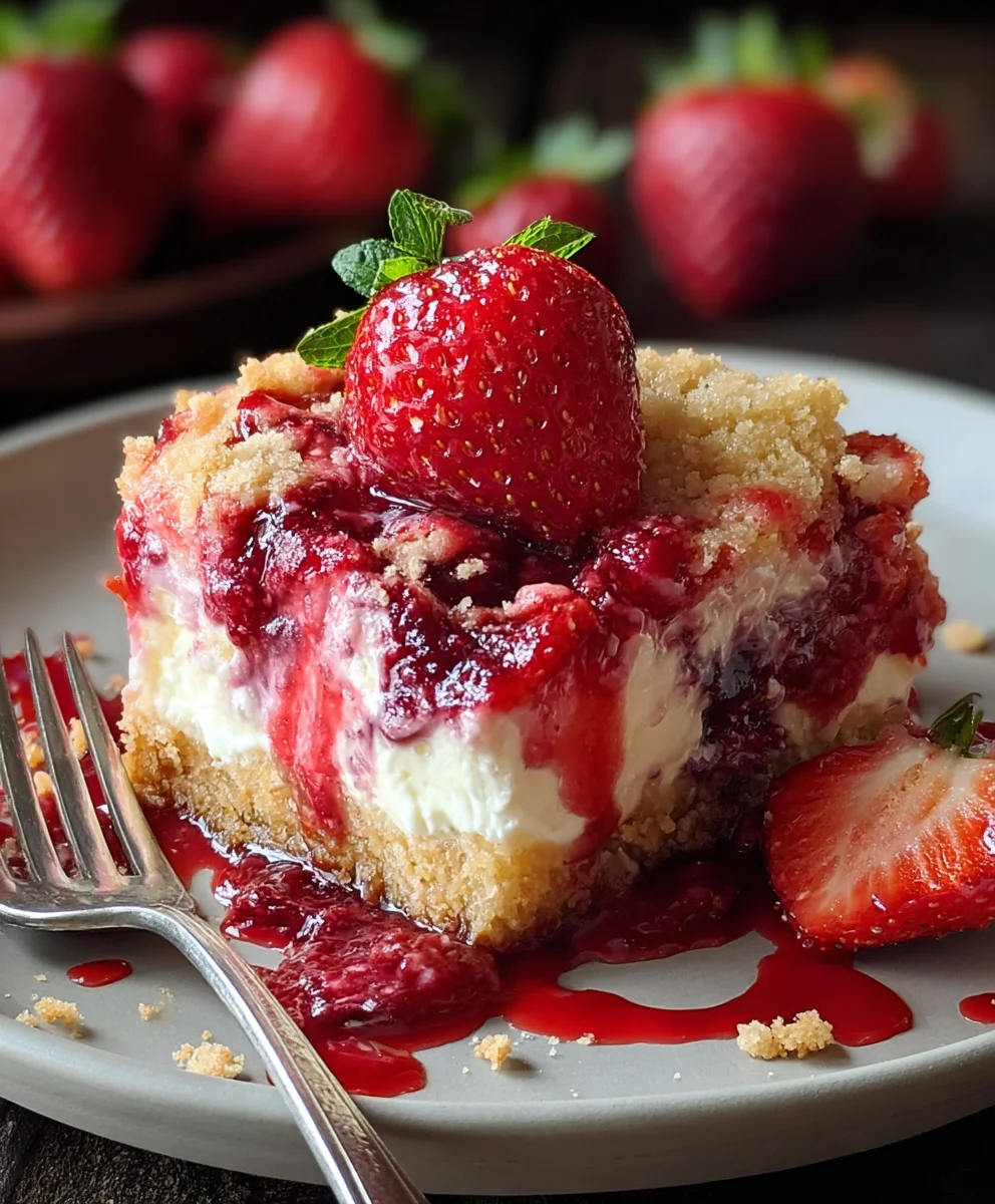 Easy Strawberry Cheesecake Dump Cake Recipe