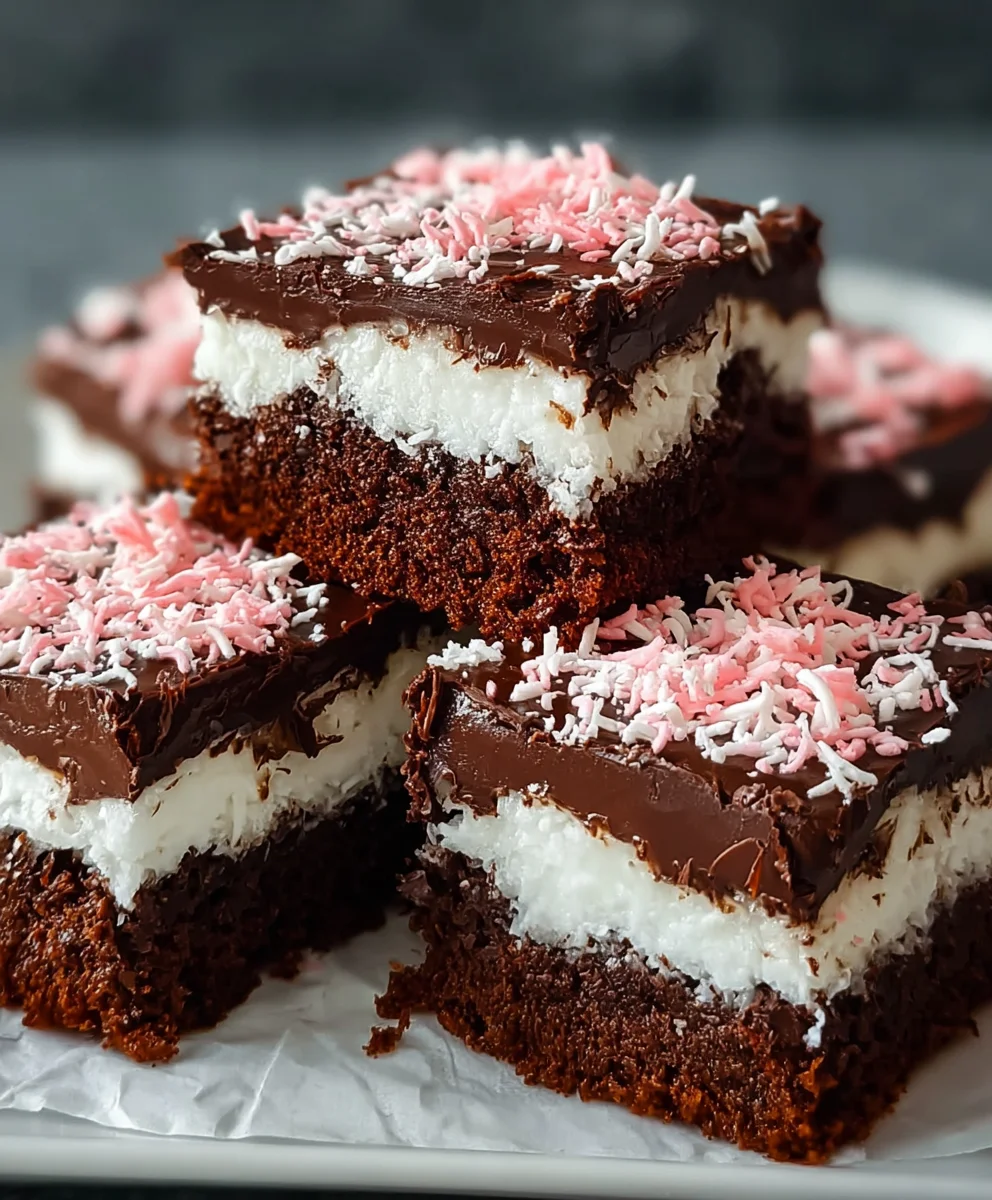 Sno Ball Brownies - Easy Chewy Delight