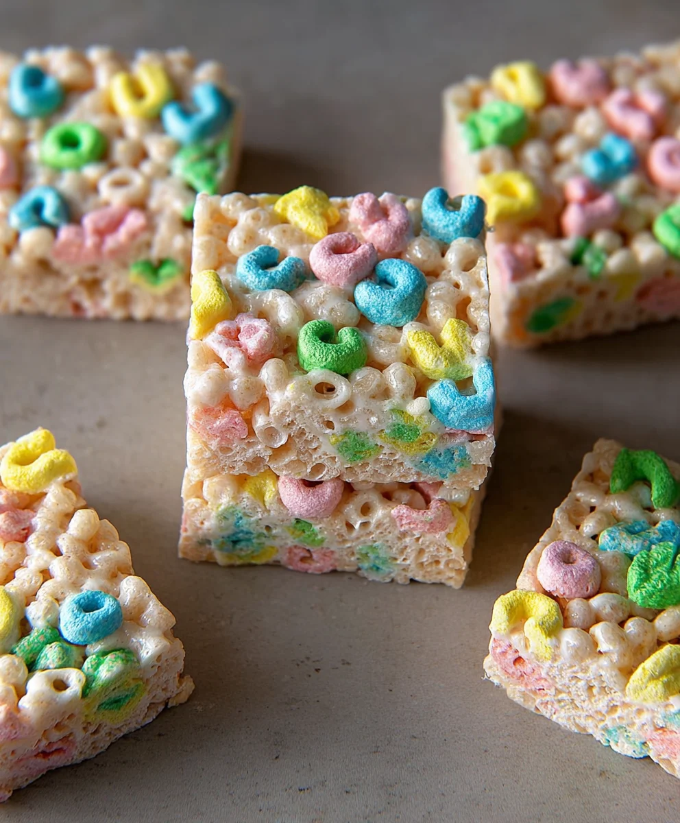 Lucky Charms Rice Krispie Treats-Magical Fun Recipe