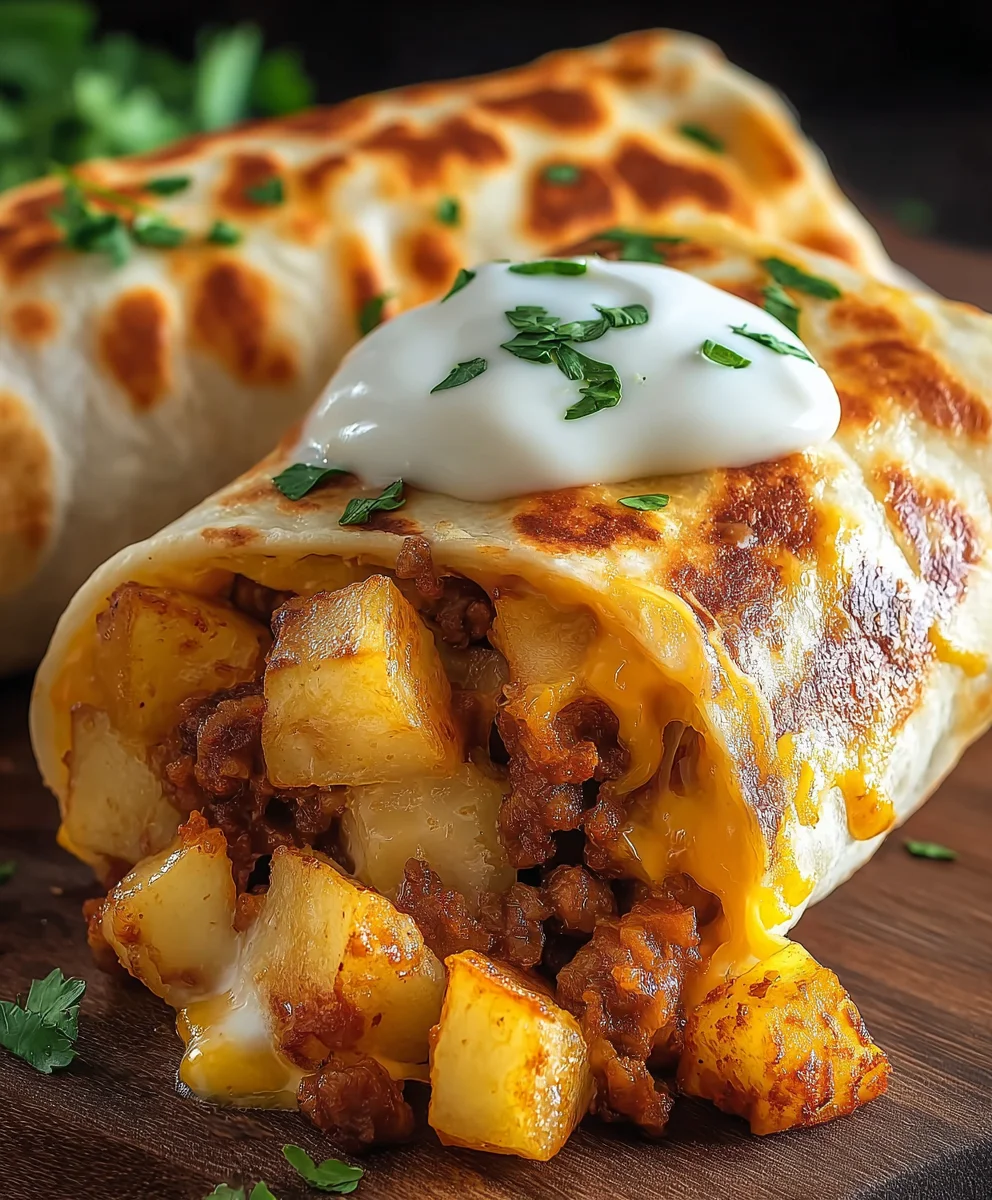 Cheesy Potato Burritos- Easy Comfort Food Recipe