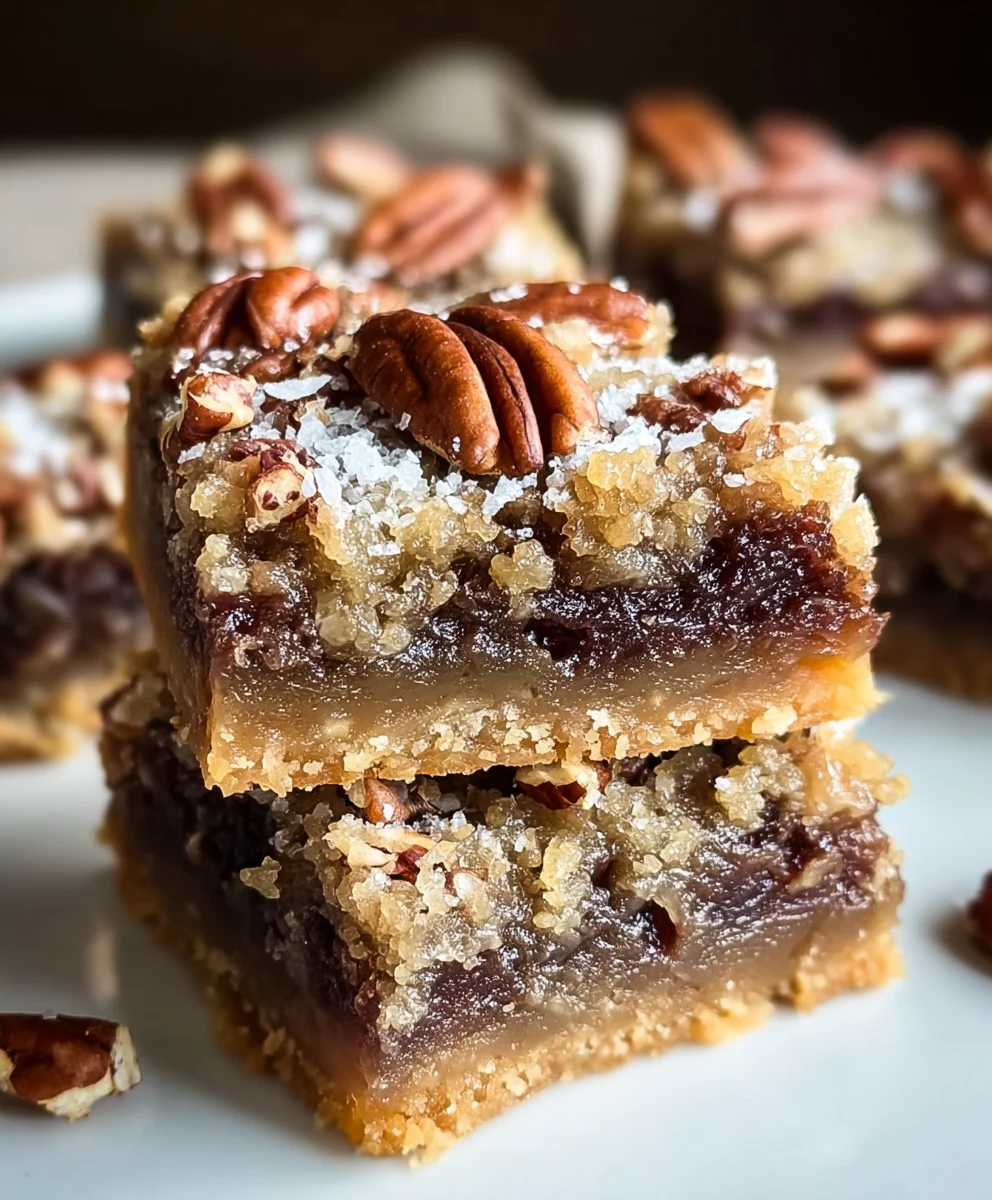 German Chocolate Pecan Pie Bars-Easy Dessert Recipe