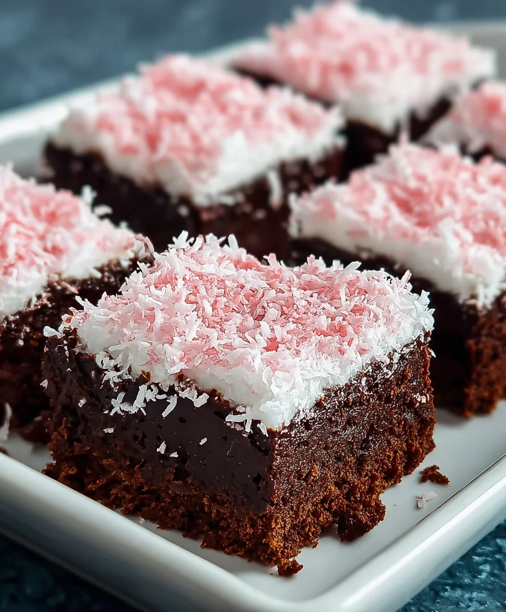Sno Ball Brownies - Easy Chewy Delight