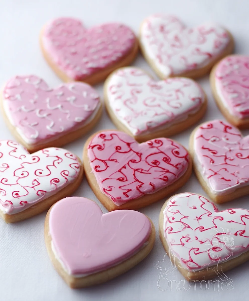 Easy Vnon-alcoholic alentine's Day Non-Non-Non-Alcoholic Alternativeic Cookies with Royal Icing