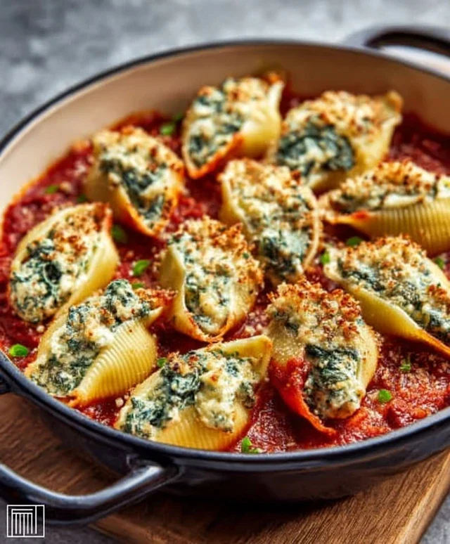 Spinach and Ricotta Stuffed Shells Recipe