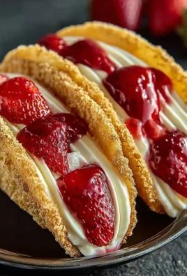 Strawberry Cheesecake Dessert Tacos