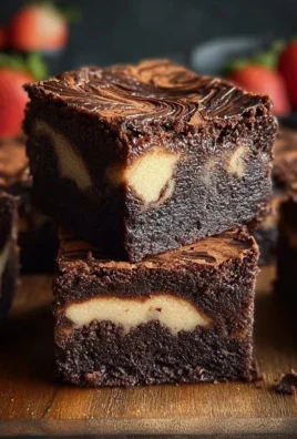 Dark Chocolate Cheesecake Brownies