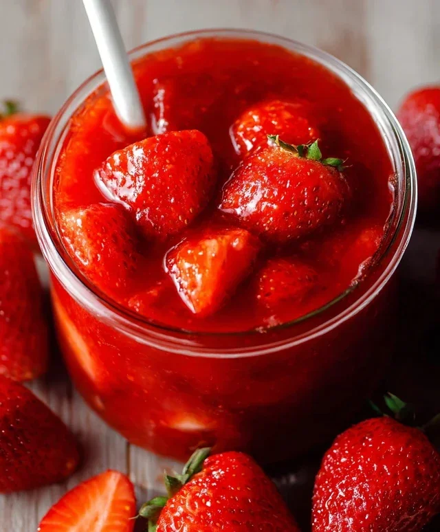 Fresh Strawberry Sauce (Strawberry Topping)
