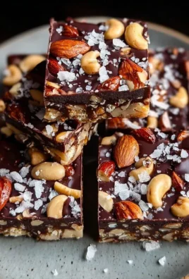 Dark Chocolate and Sea Salt Nut Bars